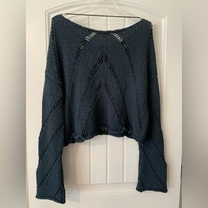 Free People Navy Sweater